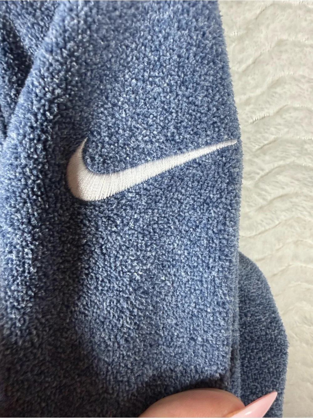 Nike Blue Dri-FIT Heathered Pullover